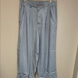 Madewell Wide Leg Pants - Light Blue
